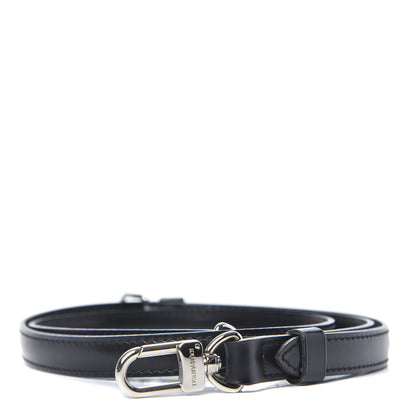 Louis Vuitton Calfskin 16mm Adjustable Shoulder Strap Black 1 of 4