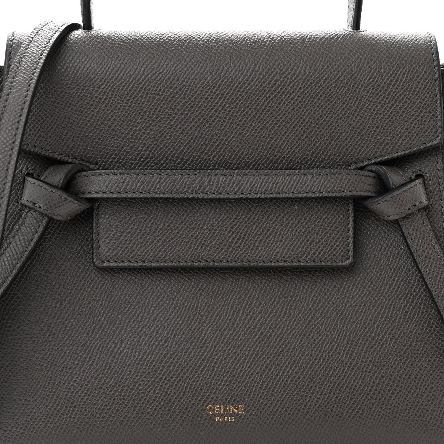 Celine Grained Calfskin Nano Belt Bag Grey 8 of 12