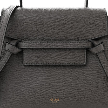 Celine Grained Calfskin Nano Belt Bag Grey 8 of 12