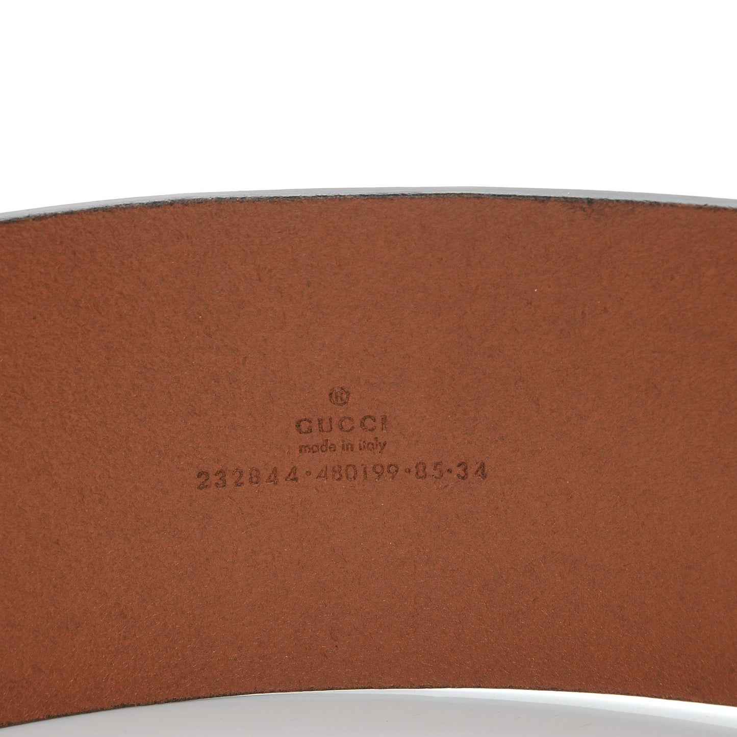 Calfskin Horsebit Wide Belt 85 34 Brown