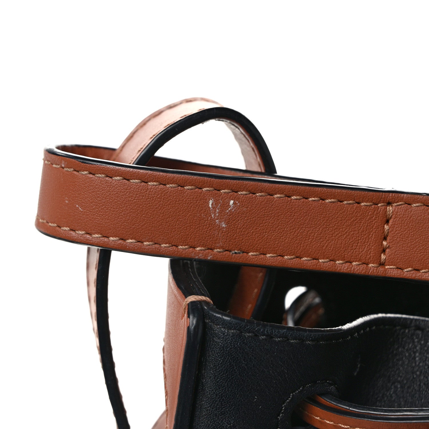 Loewe Calfskin Balloon Bucket Bag Black Tan Black Tan 11 of 13