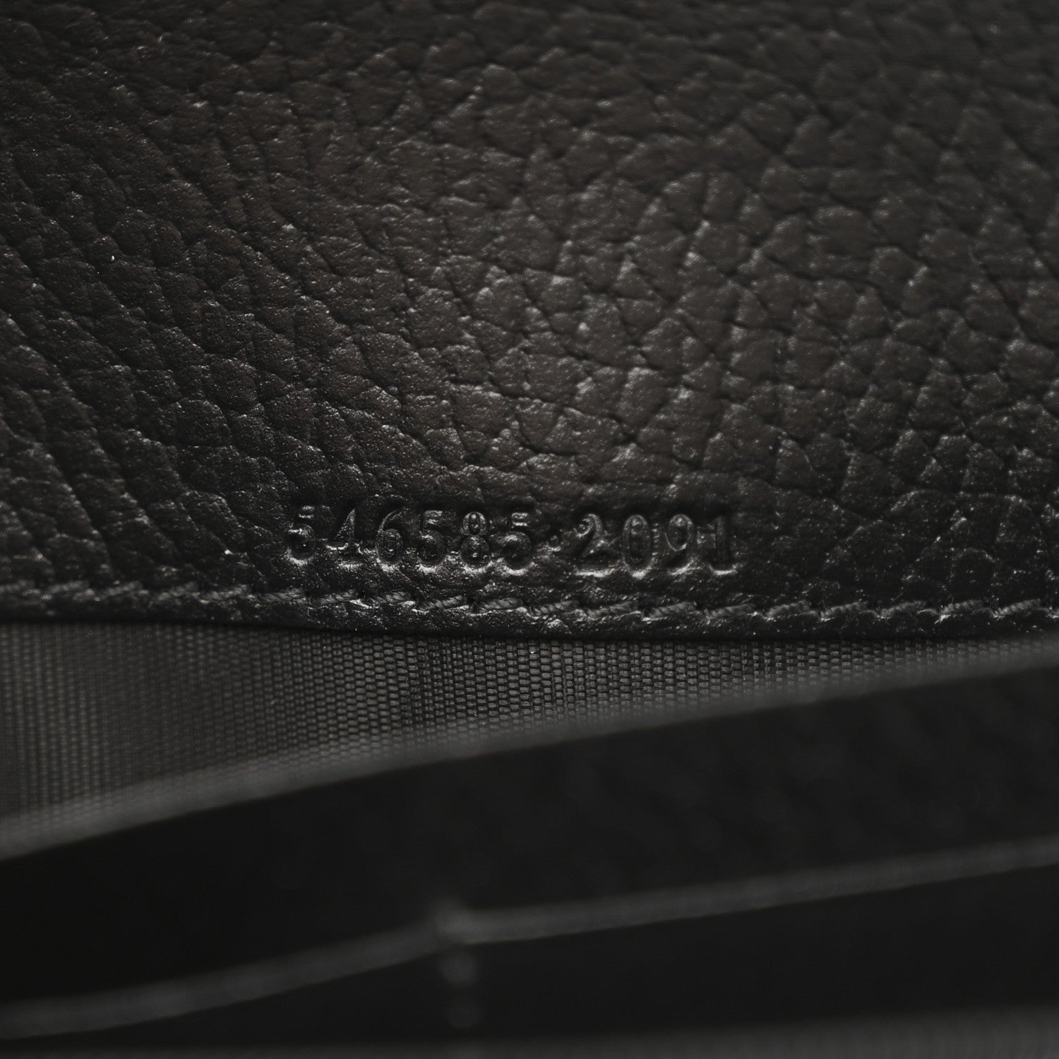 Gucci Dollar Calfskin GG Supreme Monogram Petite GG Marmont Wallet Chain Bag Black Beige Ebony 8 of 11