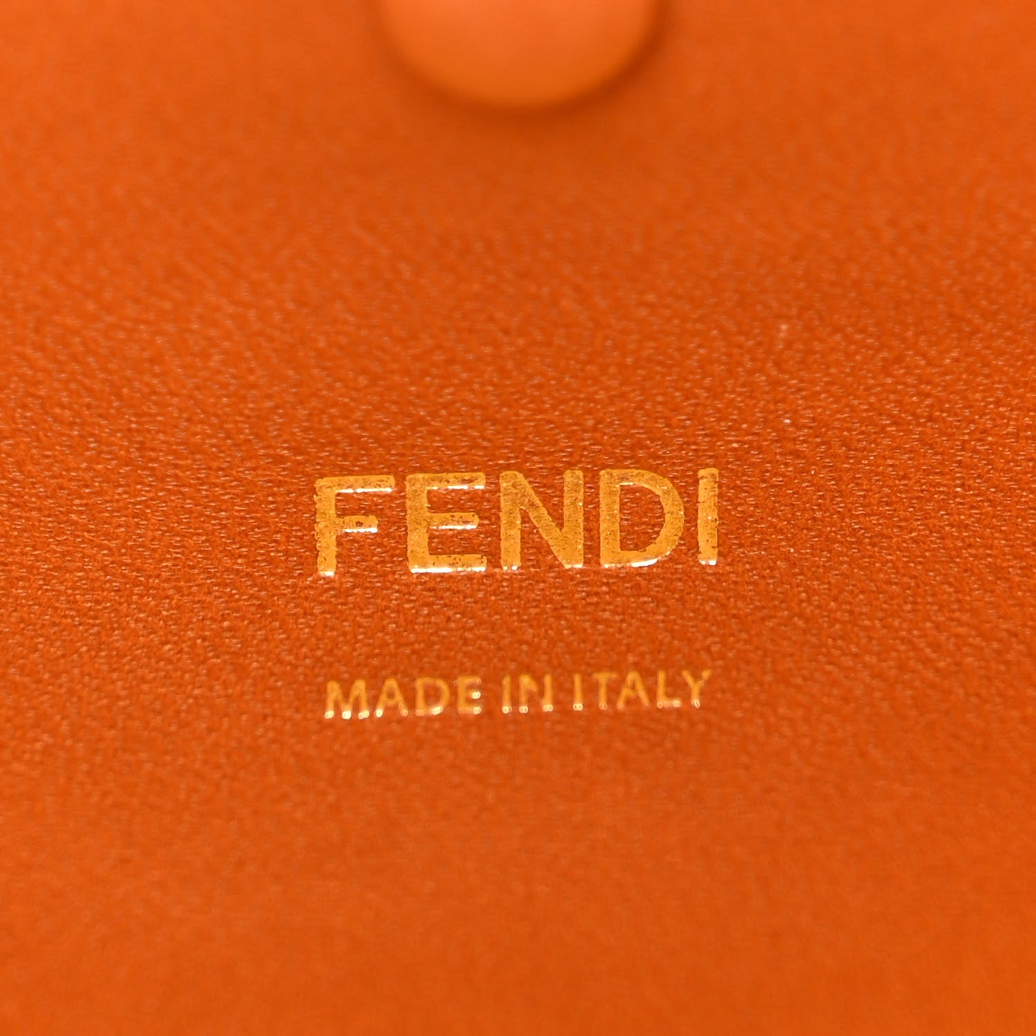 Fendi Canvas Cuoio Agata FF Ajour Embroidered Baguette Mimosa Cuoio 6 of 9