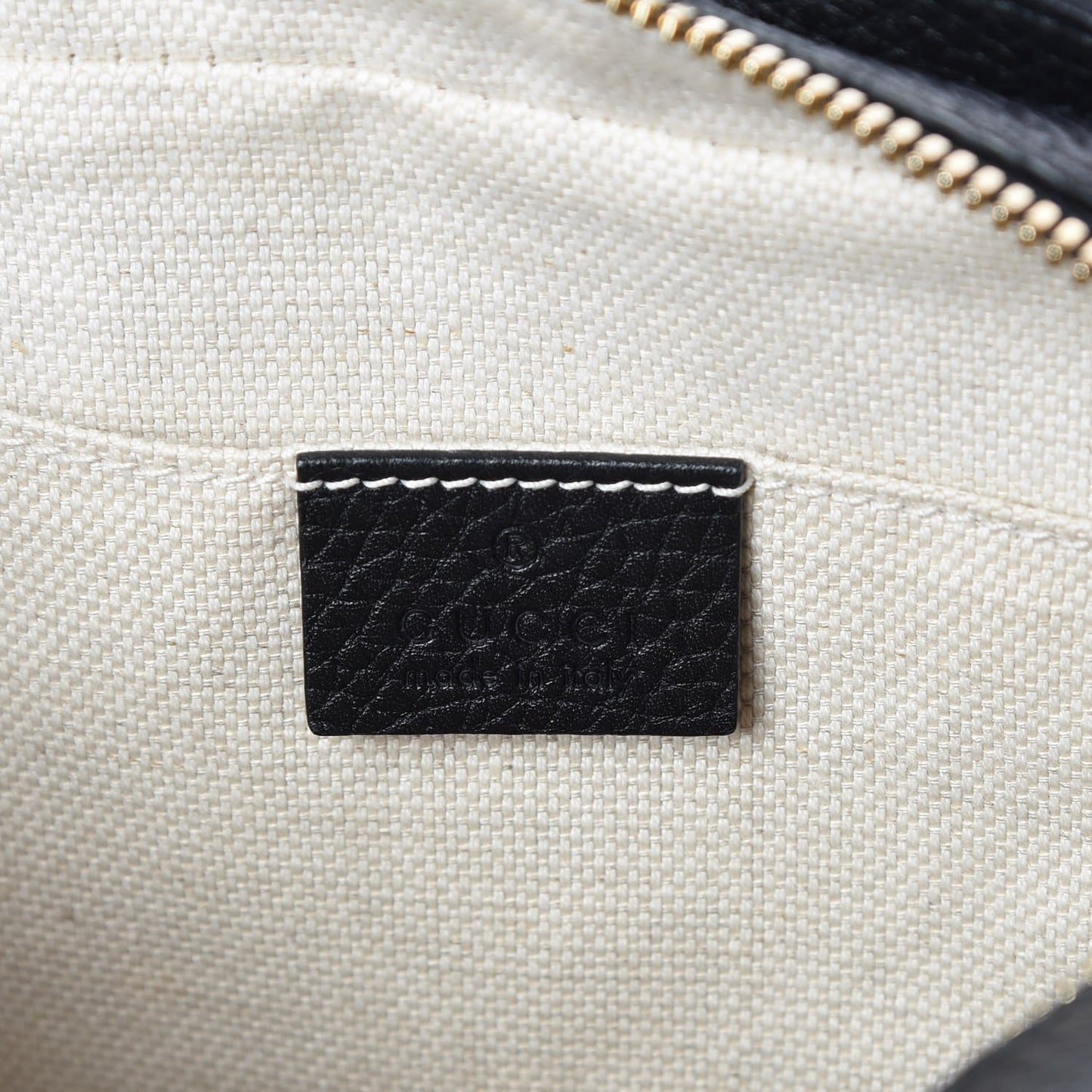 Pebbled Calfskin Small Soho Disco Bag Black