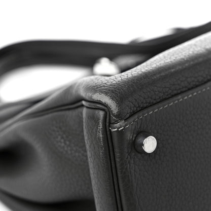 Hermes Taurillon Clemence Kelly Retourne 35 Graphite 8 of 20