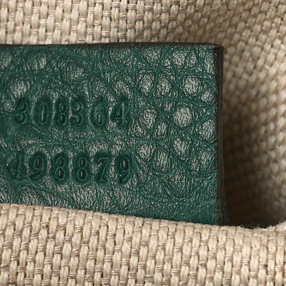 Gucci Pebbled Calfskin Small Soho Disco Bag Emerald Green 7 of 11
