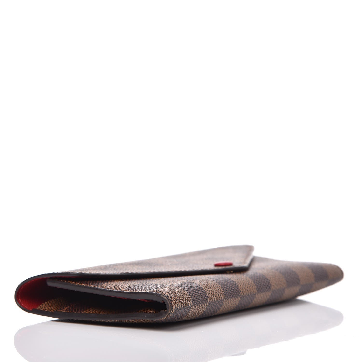 Louis Vuitton Damier Ebene Josephine Wallet Red 4 of 9