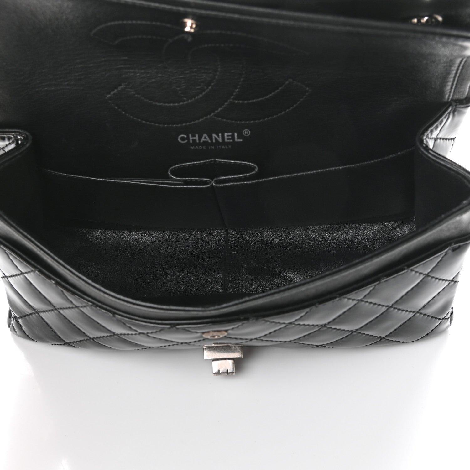 Chanel Patent Quilted 2.55 Reissue 226 Flap Black 4 of 9