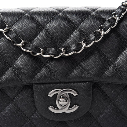 Chanel Iridescent Caviar Quilted Mini Rectangular Flap Black 10 of 11