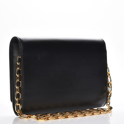 Louis Vuitton Calfskin Chain Louise GM Black 3 of 6