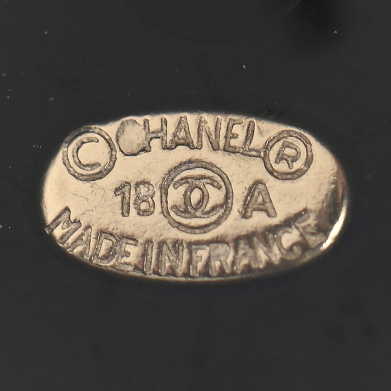 Chanel Resin CC Round Earrings Blue 4 of 4