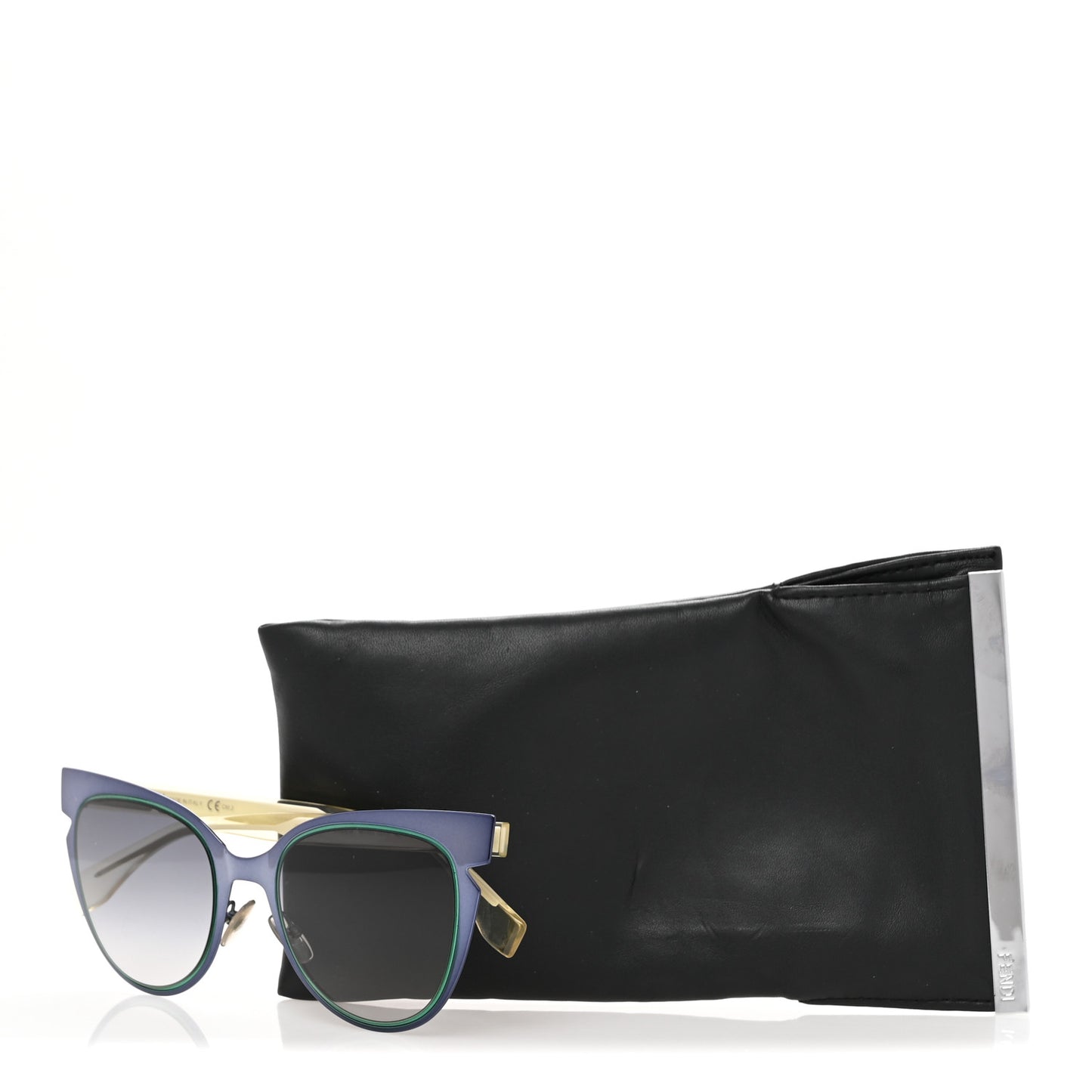 Cat Eye Lines Sunglasses FF 0133/S Blue