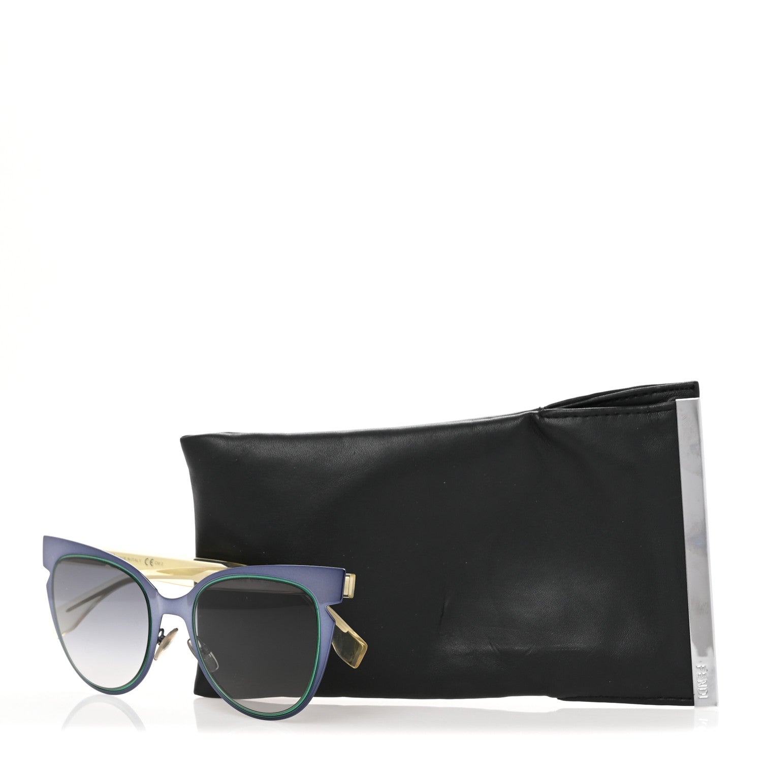 Fendi Cat Eye Lines Sunglasses FF 0133/S Blue 7 of 7