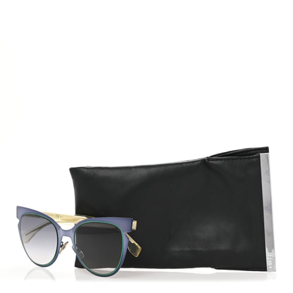 Fendi Cat Eye Lines Sunglasses FF 0133/S Blue 7 of 7