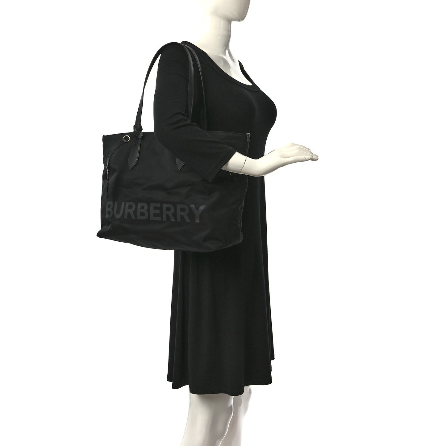 Nylon Logo Medium Ardwell Tote Black