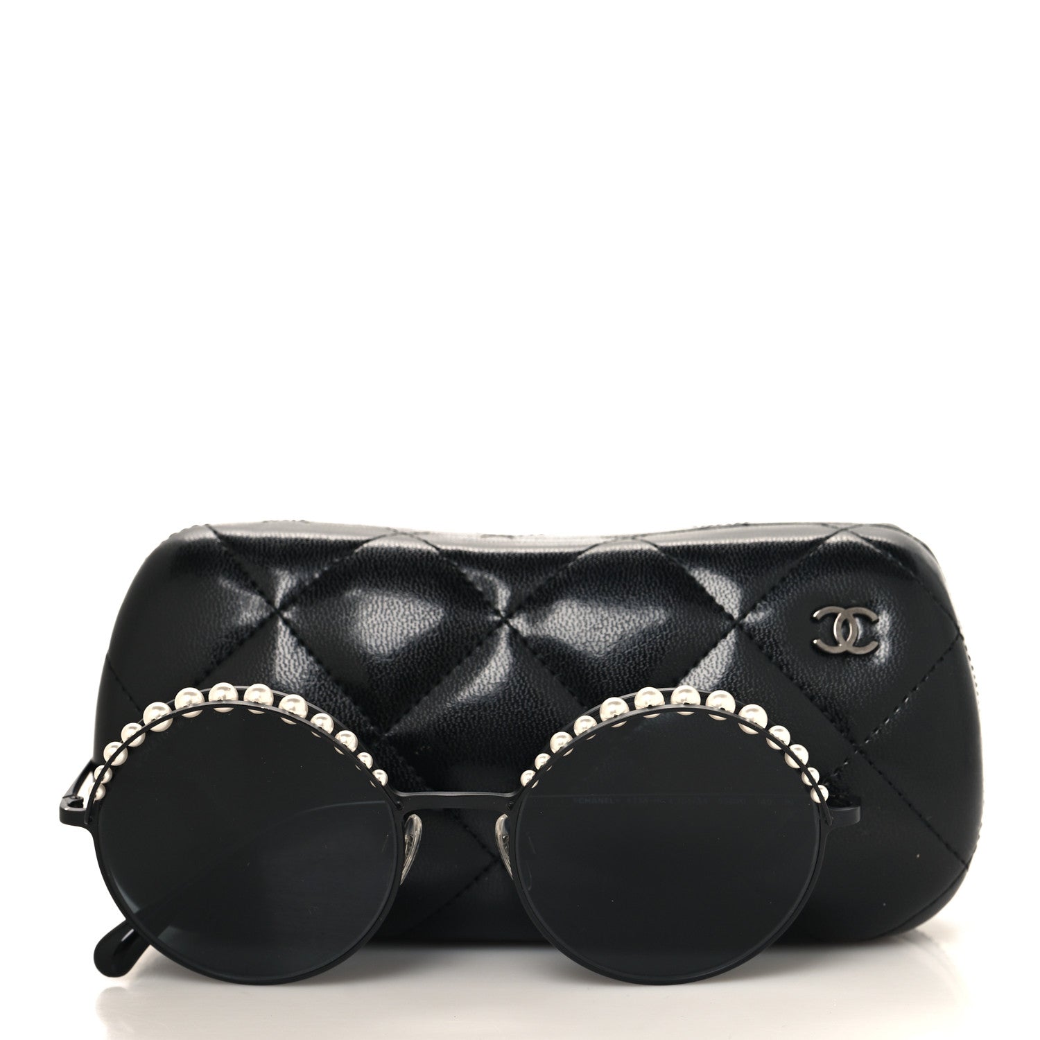 Chanel Pearl Round Sunglasses 4234-H Black 6 of 6