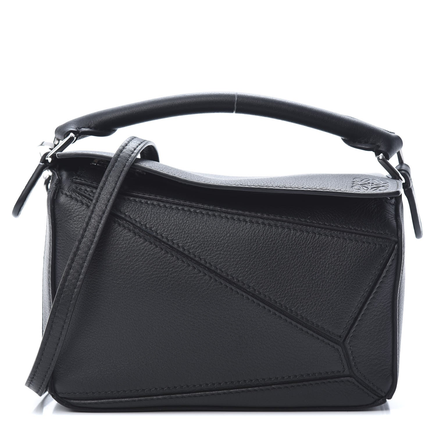 Loewe Calfskin Mini Puzzle Bag Black 1 of 10