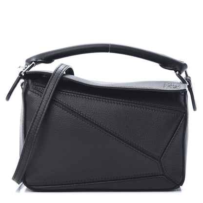 Loewe Calfskin Mini Puzzle Bag Black 1 of 10