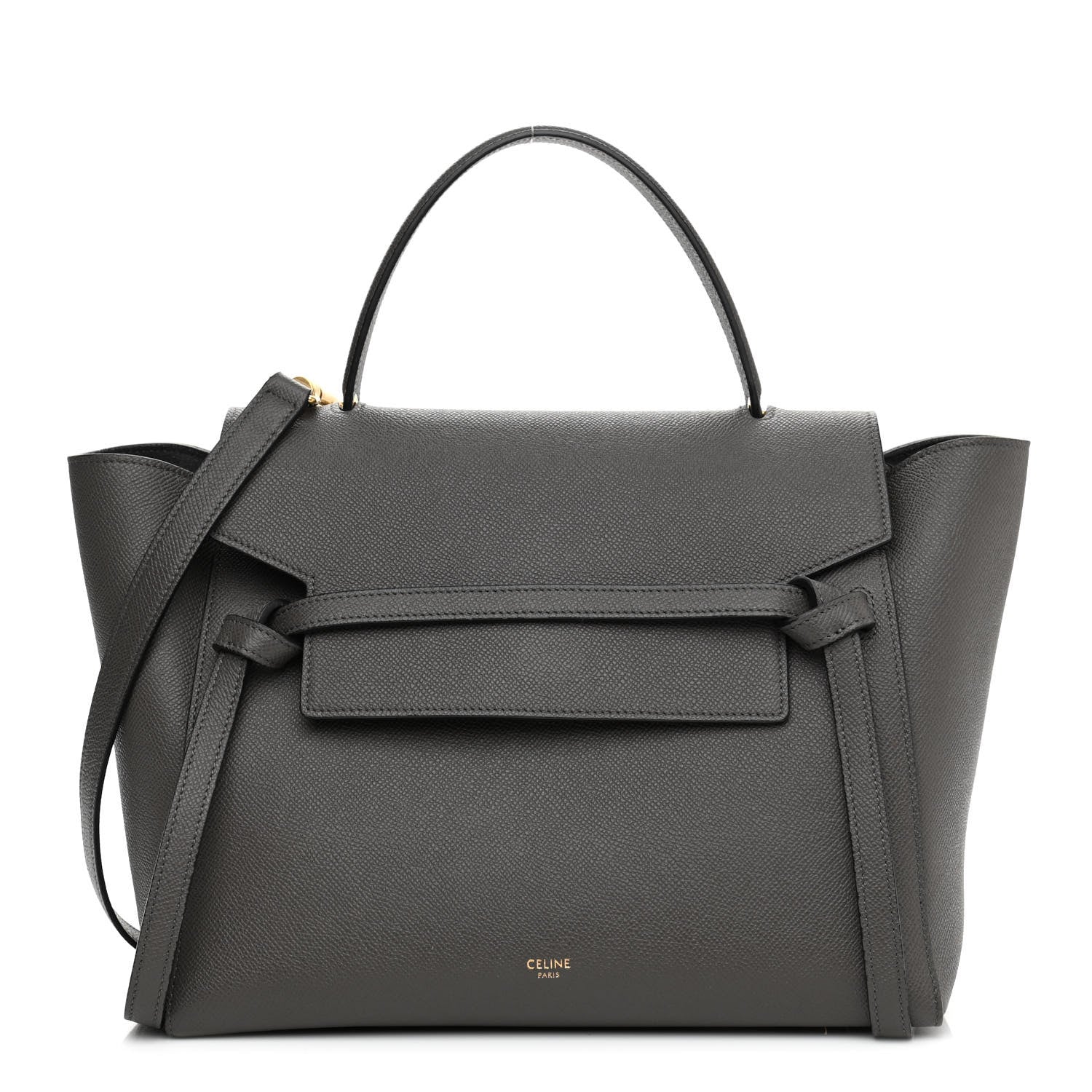 Celine Grained Calfskin Mini Belt Bag Grey 1 of 10