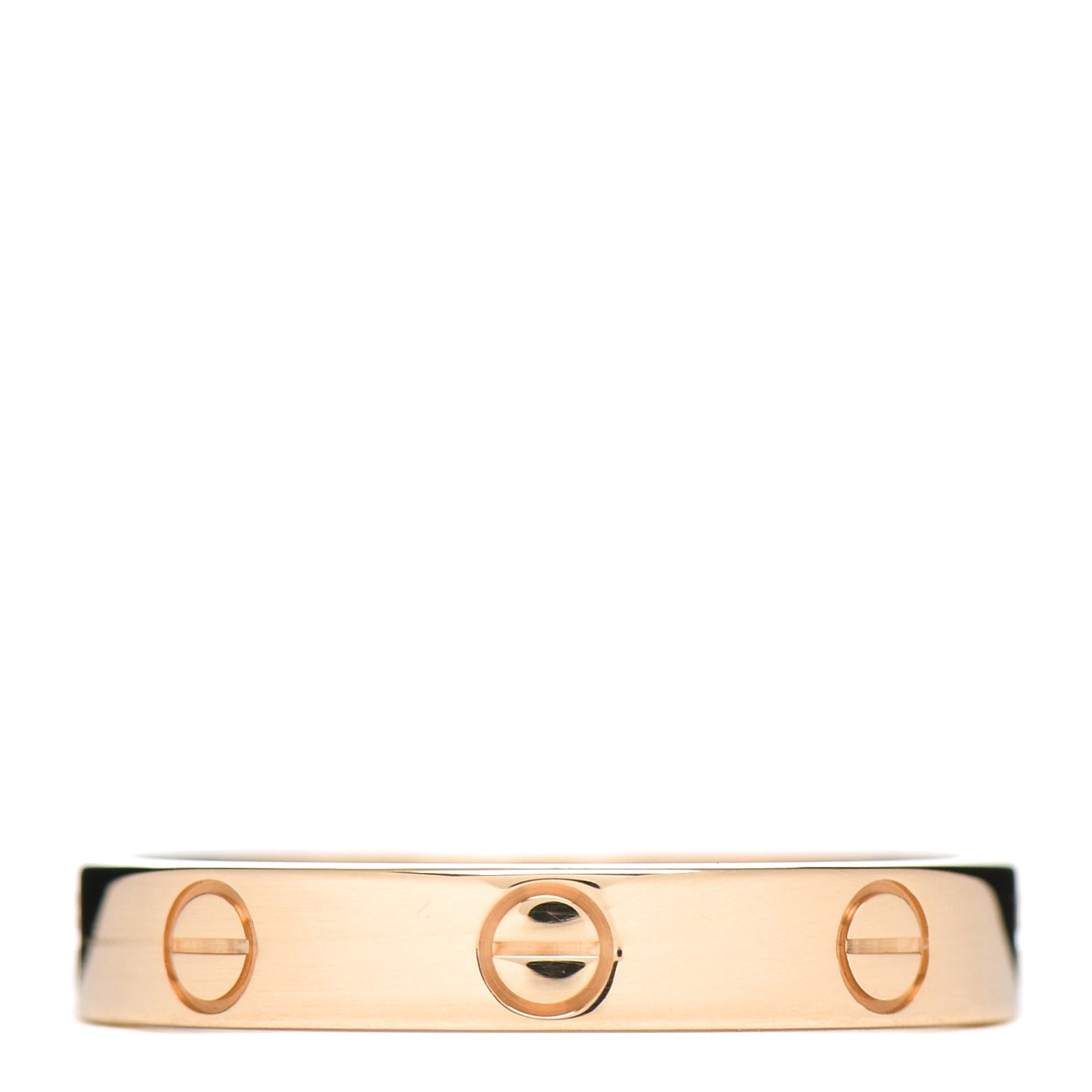 18K Yellow Gold 3.5mm LOVE Wedding Band Ring 58 8.25