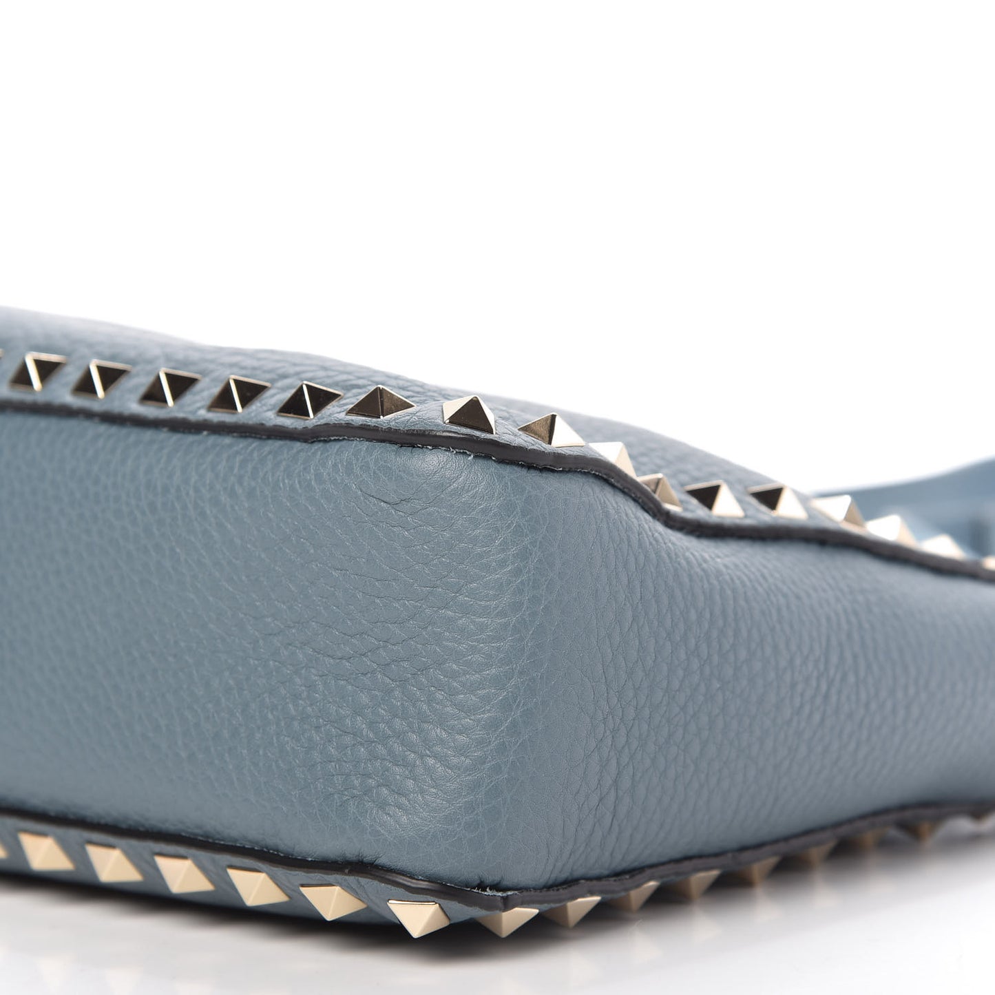 Pebbled Calfskin Mini Rockstud Flip-Lock Messenger Bag Amadeus
