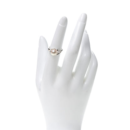 Mikimoto 14K White Gold Akoya Pearl 8mm Ring 52 6 2 of 5