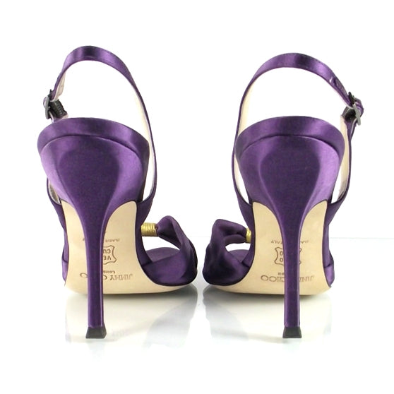 Satin Music Slingback Heels 36