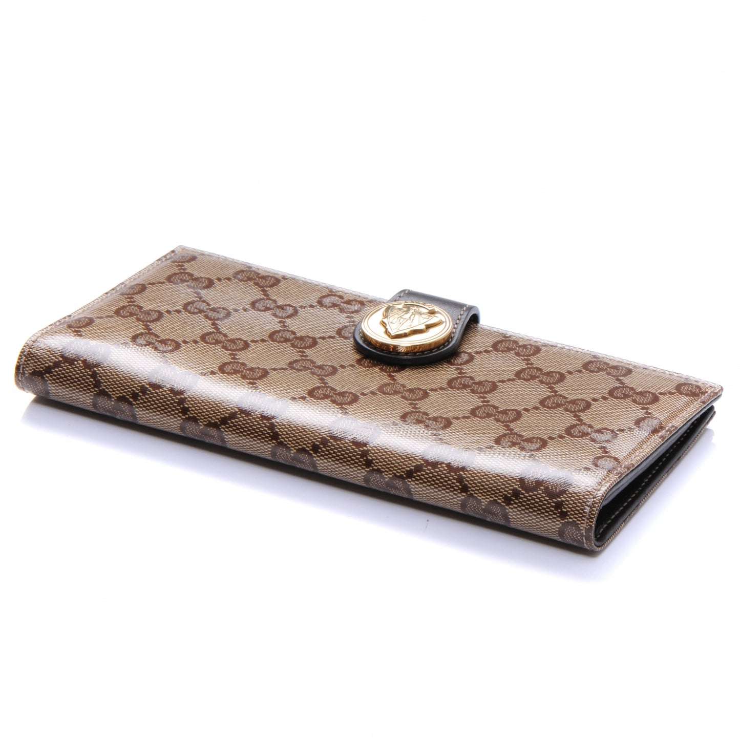 Crystal Monogram Hysteria Continental Wallet Brown