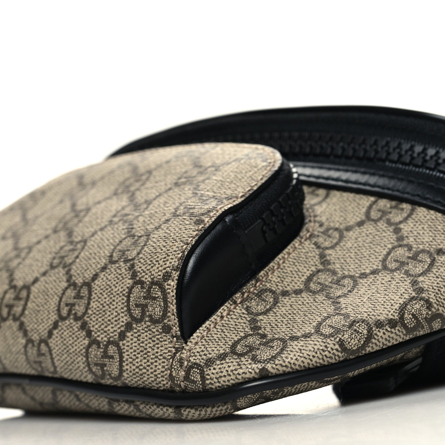 GG Supreme Monogram Belt Bag Black