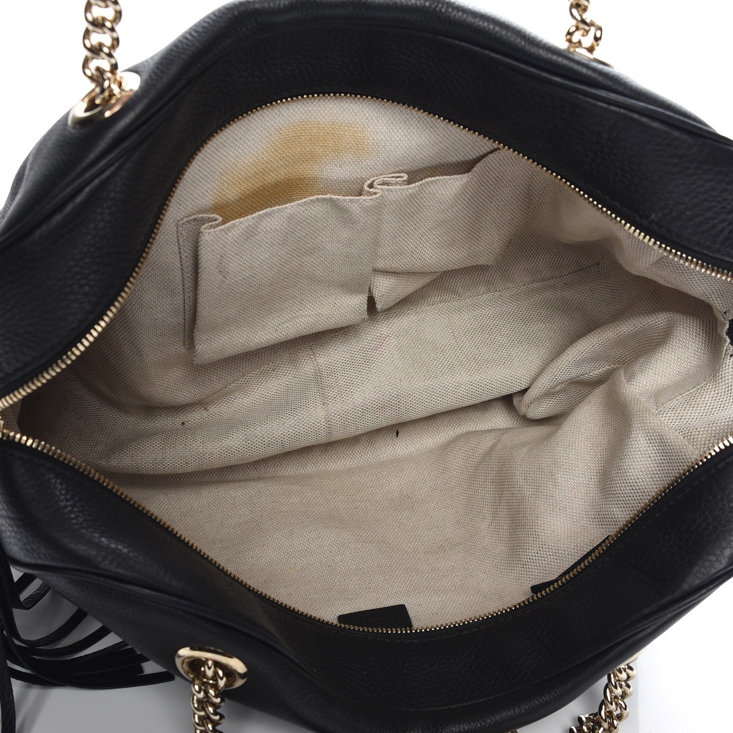 Gucci Pebbled Calfskin Medium Soho Bowler Black 11 of 13