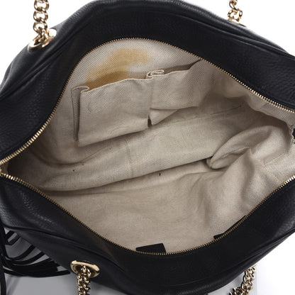 Gucci Pebbled Calfskin Medium Soho Bowler Black 11 of 13