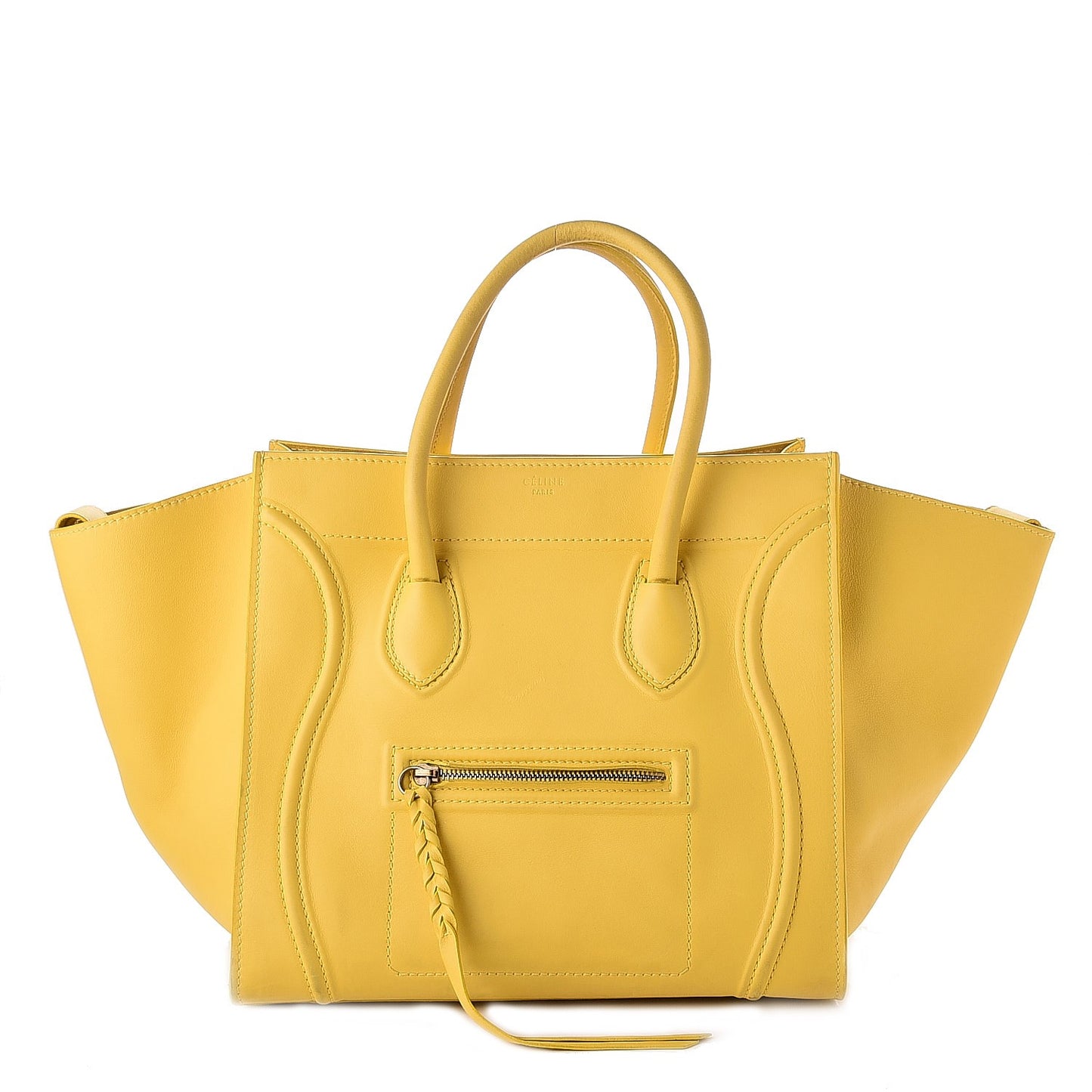 Smooth Calfskin Medium Phantom Luggage Sun Yellow