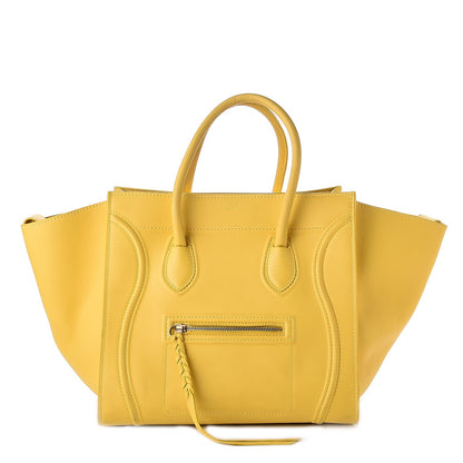 Celine Smooth Calfskin Medium Phantom Luggage Sun Yellow 1 of 27