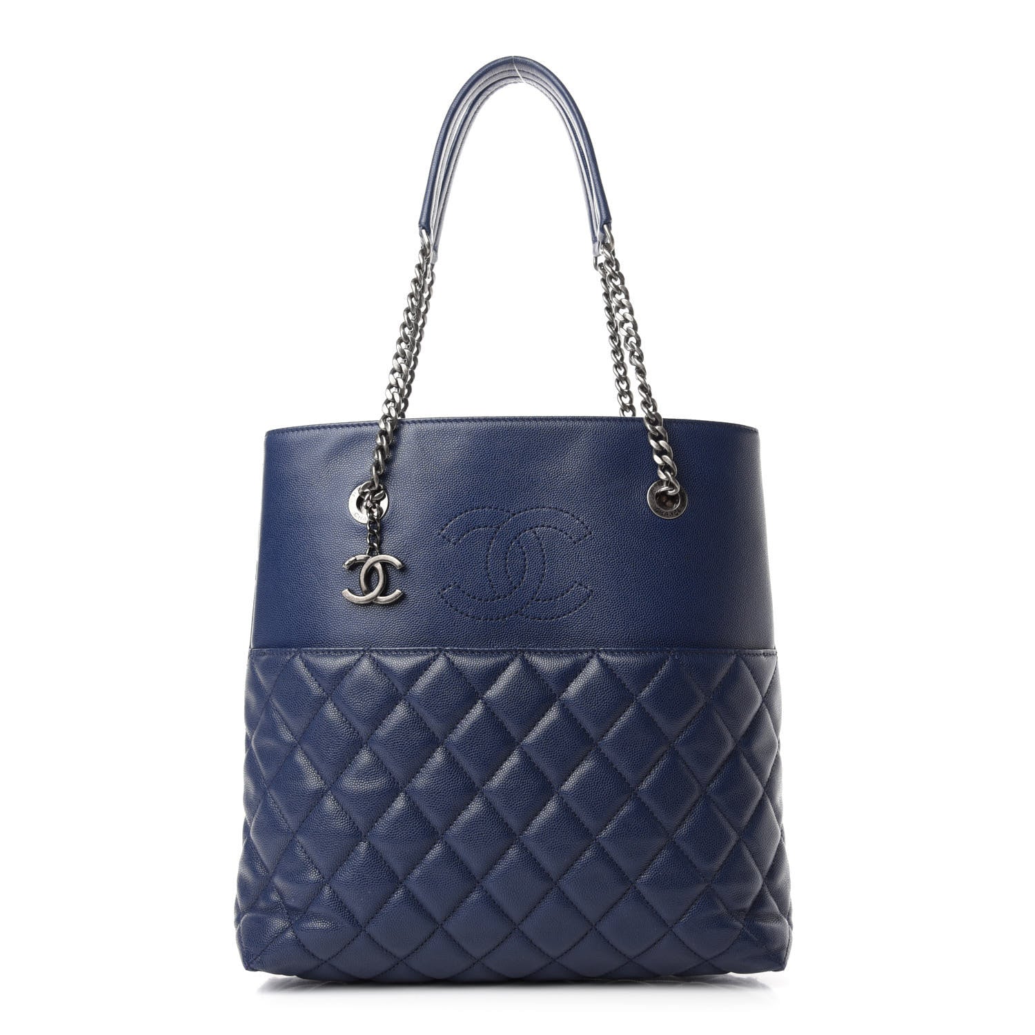 Chanel Caviar Quilted Small Urban Delight Tote Blue 1 of 10