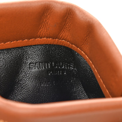 Saint Laurent Shearling Mini Pac Pac Pouch On Chain Natural 6 of 9