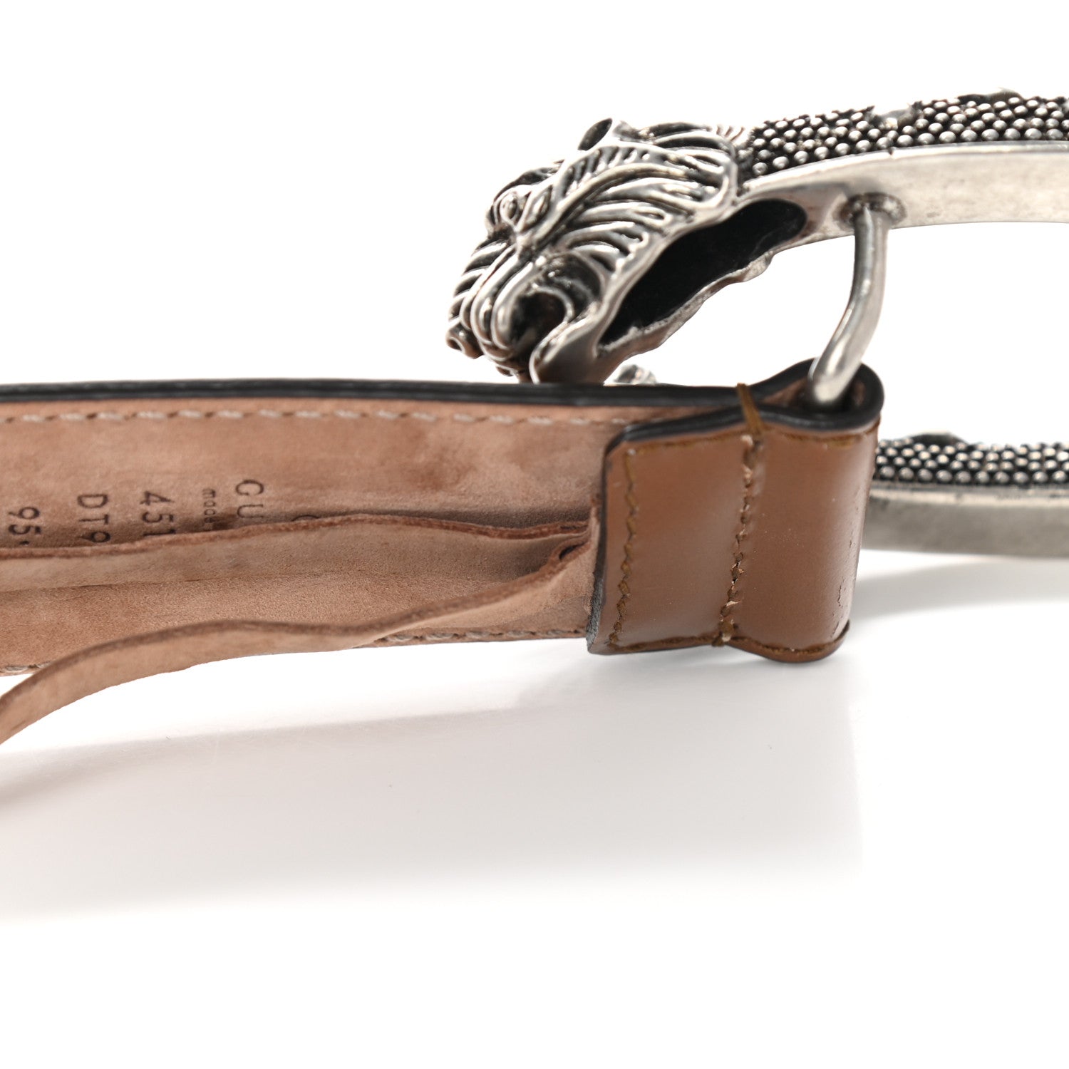 Gucci Lisse Calfskin Dionysus 35mm Belt 95 38 Cuir 9 of 9