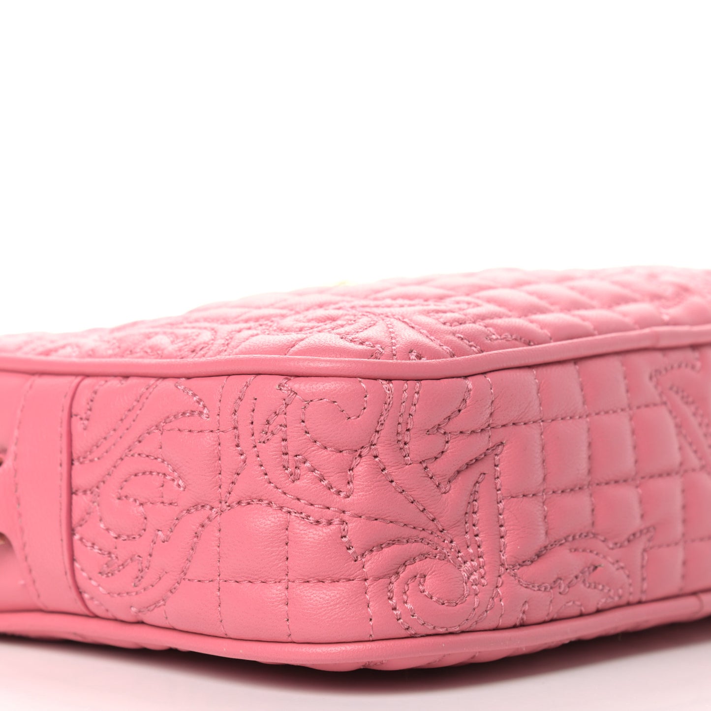 Nappa Barocco Quilted Vanitas Medea Chain Crossbody Pink