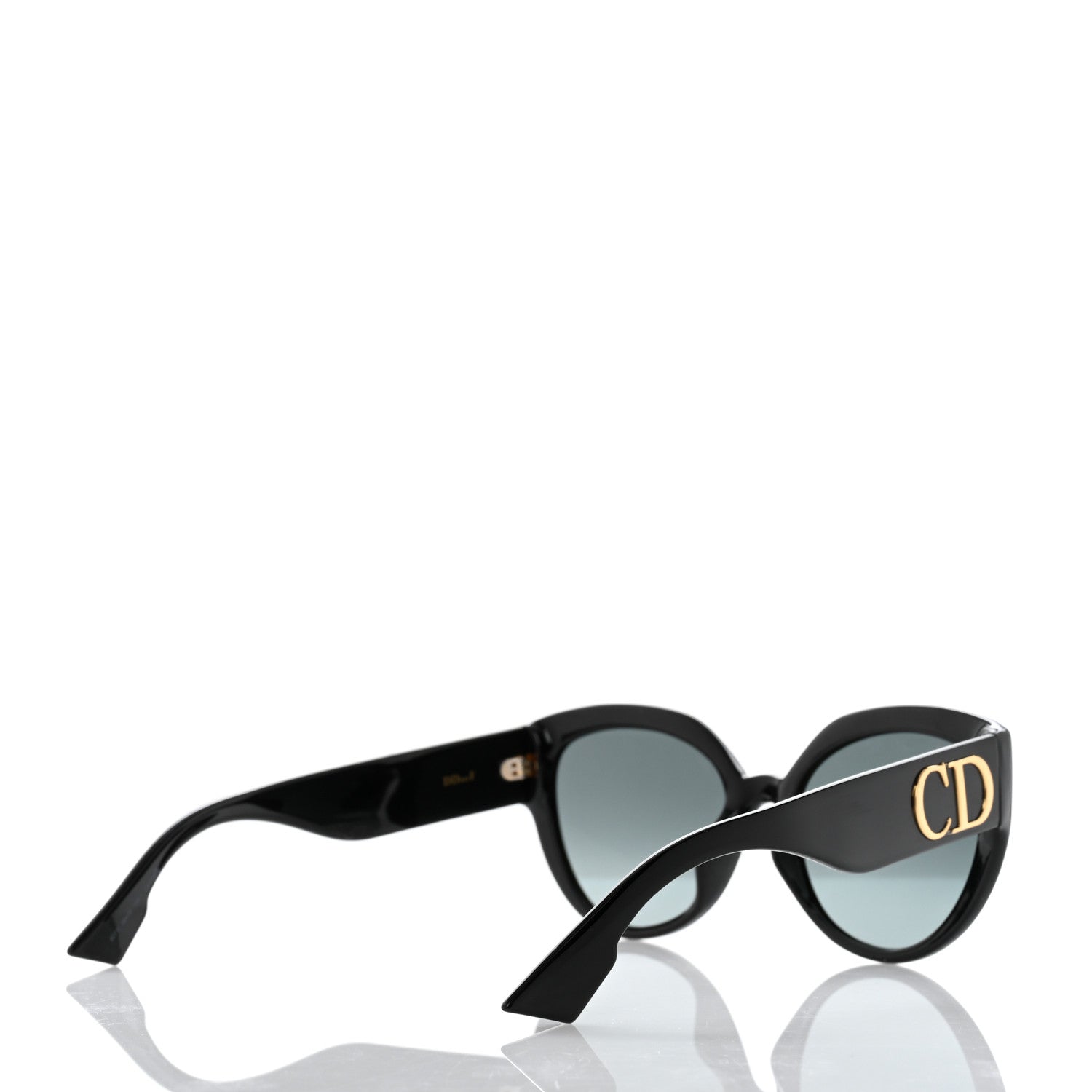 Christian Dior Acetate DDiorF Cat Eye Sunglasses Black 4 of 10