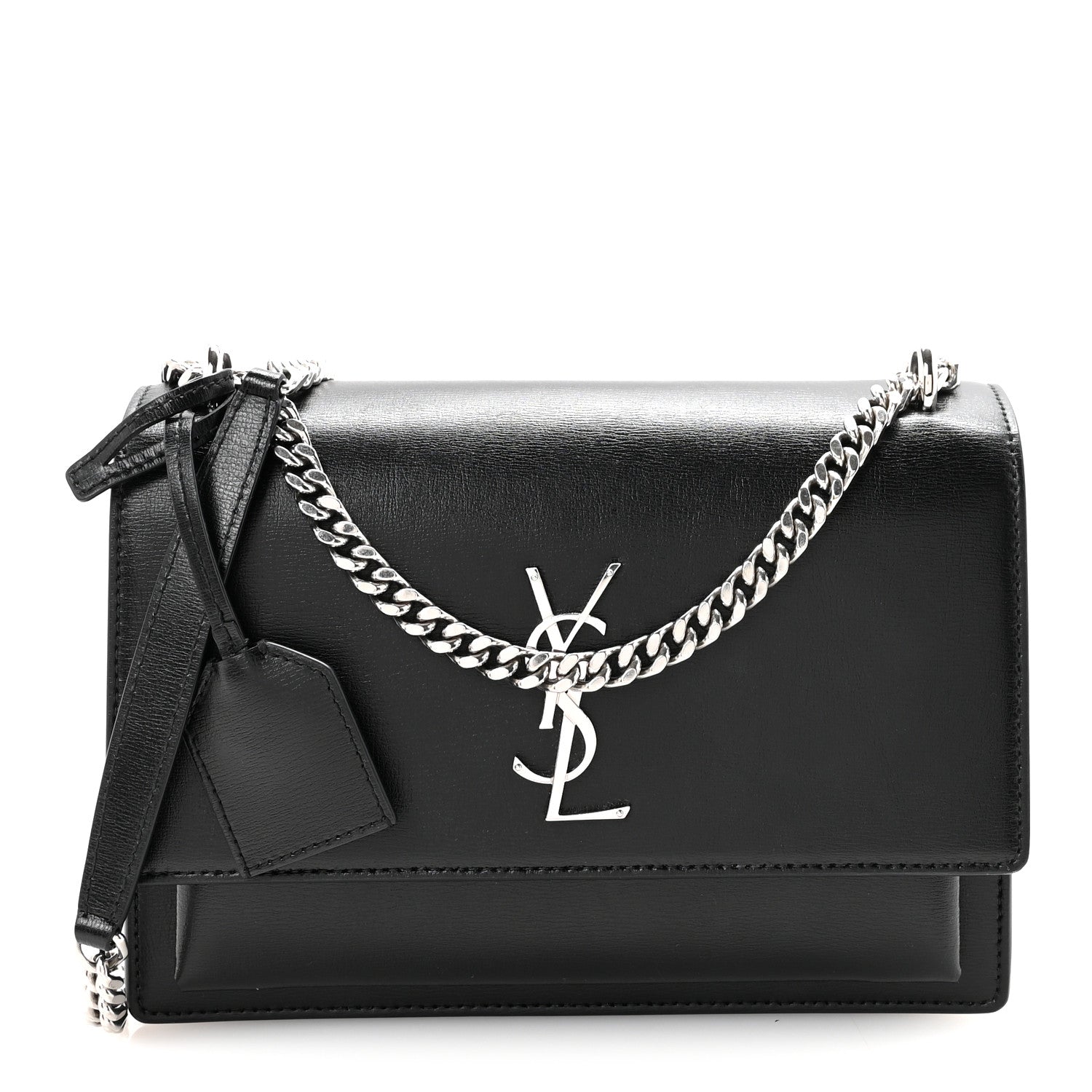 Saint Laurent Calfskin Medium Monogram Sunset Black 1798605