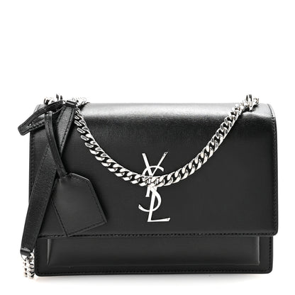 Saint Laurent Calfskin Medium Monogram Sunset Black 1 of 9