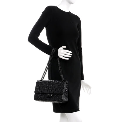 Chanel Metallic Aged Calfskin 2.55 Reissue 226 Flap So Black 3 of 9
