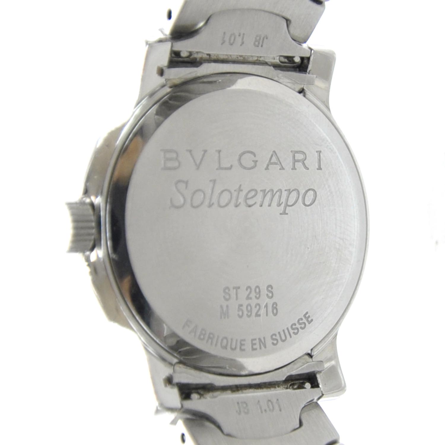 Bulgari Stainless Steel 29mm Solotempo Quartz Watch 4 of 6