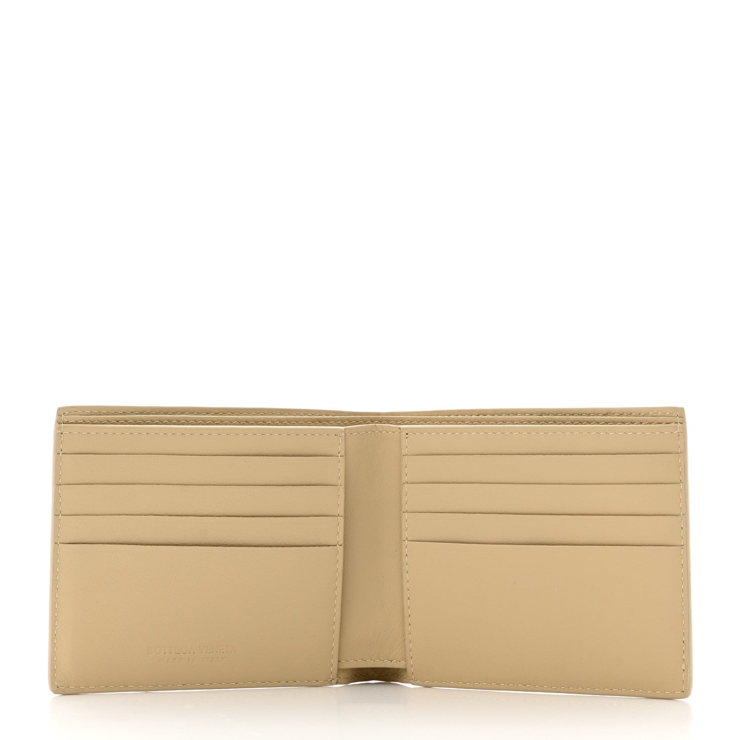 Bottega Veneta Nappa Maxi Intrecciato Bi-Fold Wallet Porridge 5 of 6