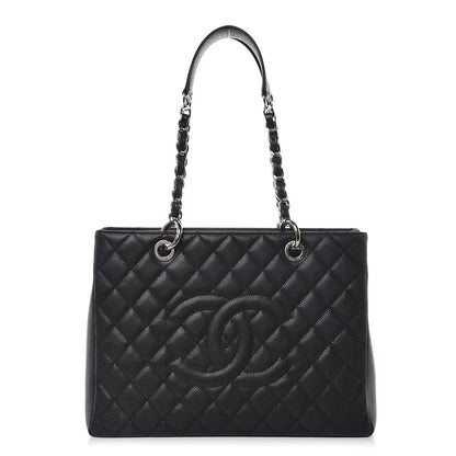 Chanel Caviar Quilted Grand Shopping Tote GST Black 1 of 14