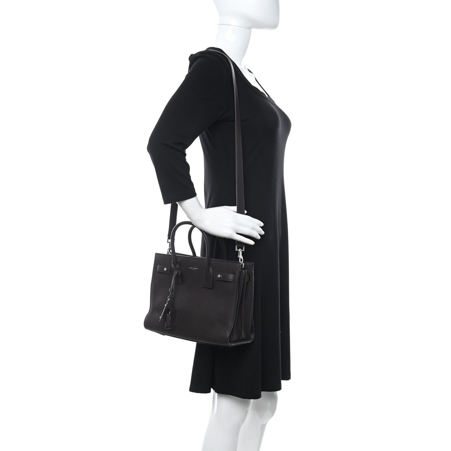 Grained Calfskin Baby Supple Sac De Jour Bordeaux