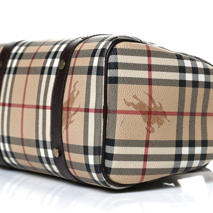 Burberry Haymarket Check Studded Bowler Brown 7 of 10