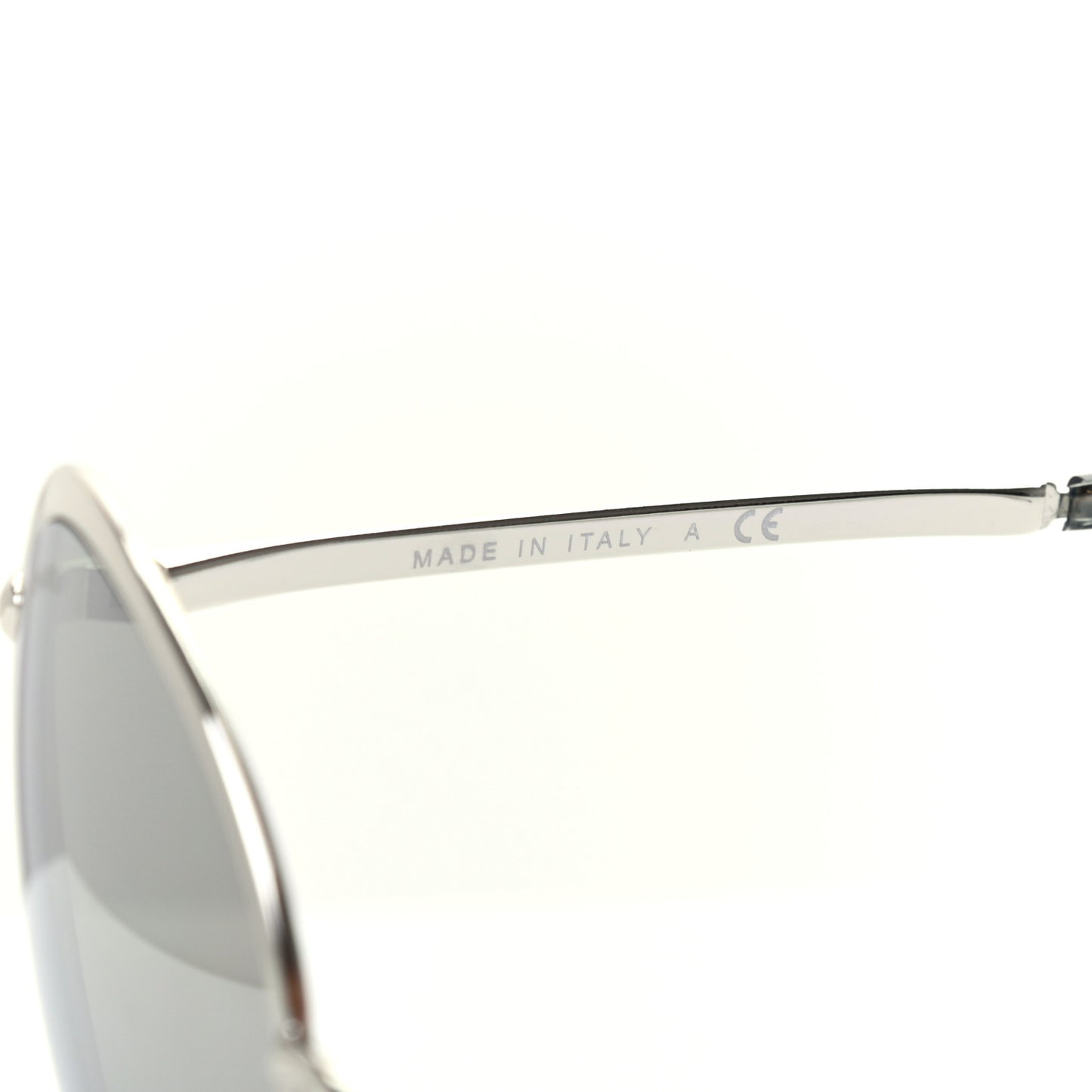 Metal Spring Round Sunglasses 4206 Silver