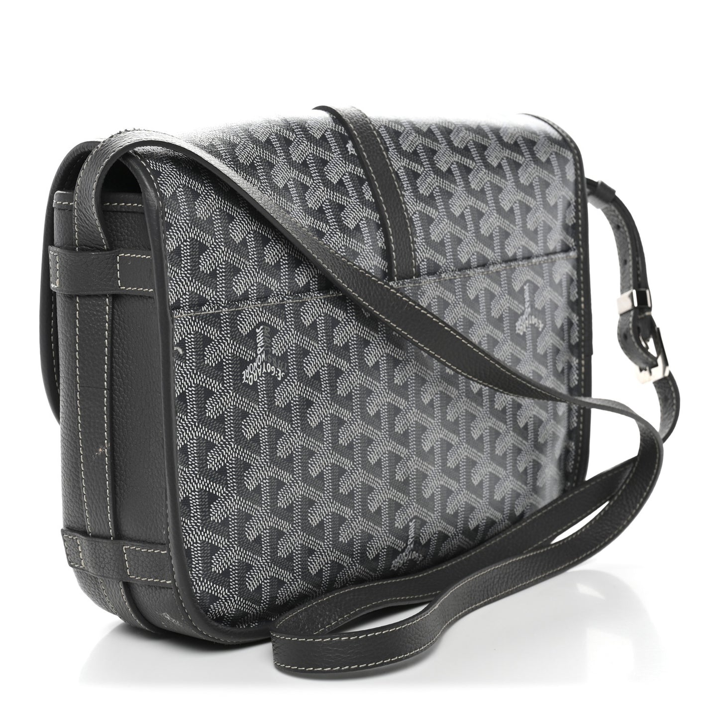 Goyardine Belvedere II MM Messenger Bag Grey