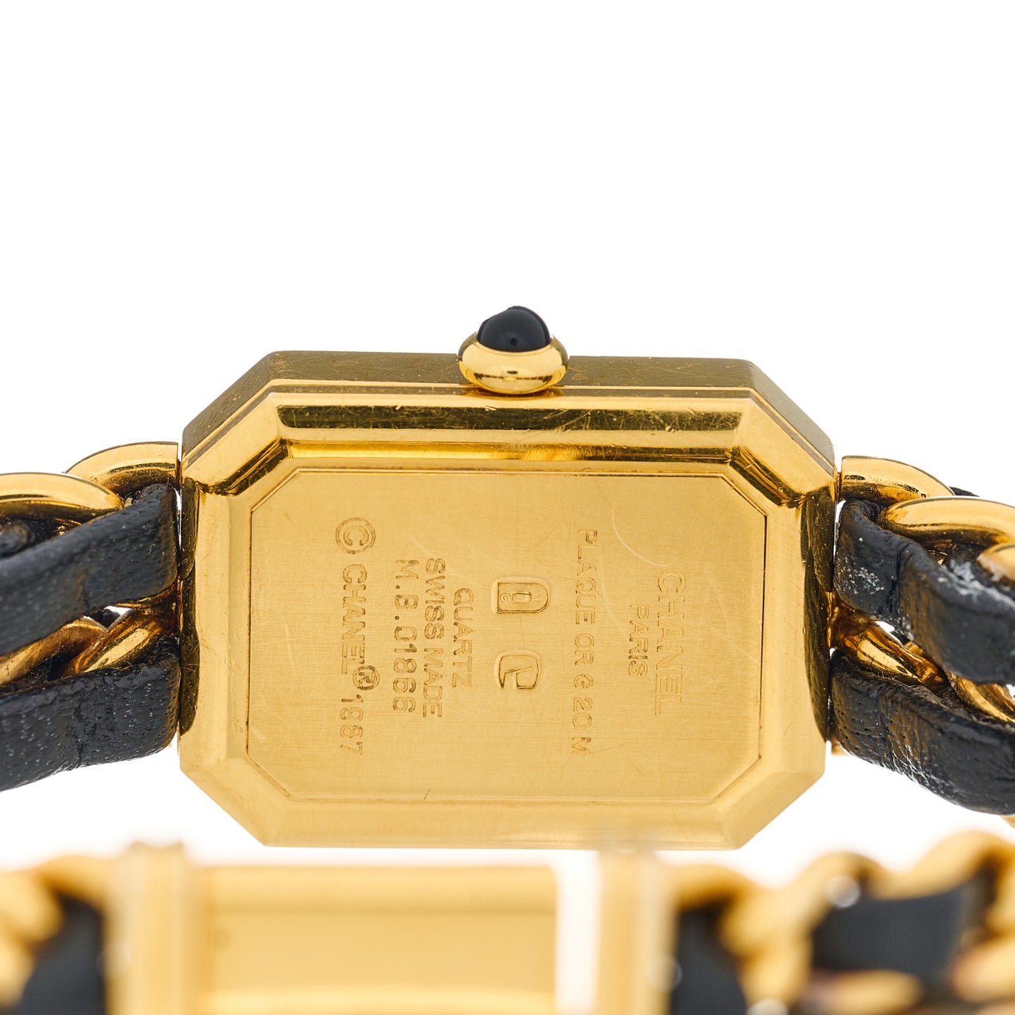 Stainless Steel Lambskin 20mm Chain Premiere Quartz Watch Gold M