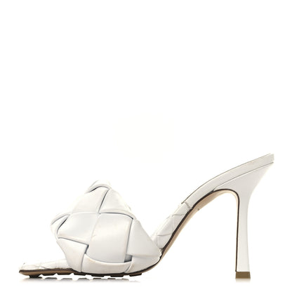 Bottega Veneta Nappa Maxi Intrecciato Lido 90mm Mule Sandals  37 Wax 1 of 10